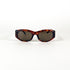 Lunettes Jean Patou vues de face – monture papillon vintage écaille, années 90
