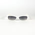 Vue de face des lunettes Yves Saint Laurent 6334 blanches rectangulaires