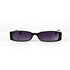 Vue frontale des lunettes Chanel 3094 c.860, monture noire rectangulaire années 2000