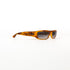 monture vintage rectangle ambre vue 3/4