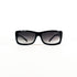 Vue latérale lunettes de soleil Yves Saint Laurent vintage monture noire verres dégradés