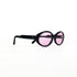 Monture noire Vuarnet verres roses vue 3/4