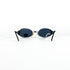 Lunettes Dolce Vita DVS-11 en vue rapprochée de face, mettant en évidence la transparence de la monture et la teinte des verres