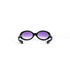 lunettes vintage ovales noires verres violets vue arrière branches ouvertes