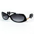 Vue 3/4 lunettes Miki M0165 ovales noires vintage