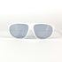 Lunettes Cébé 201 vintage blanches – vue de face