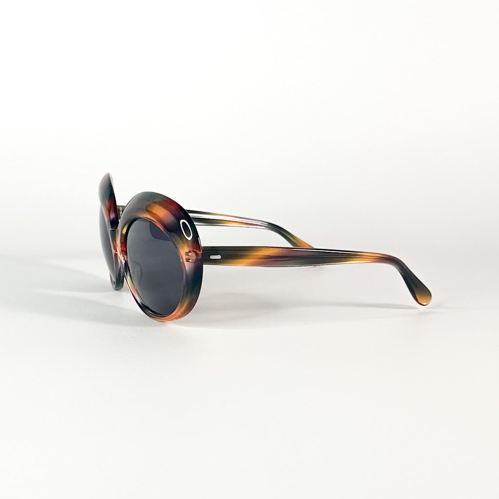 Vue latérale des lunettes Maison Salanson – design ovale vintage et branches fines