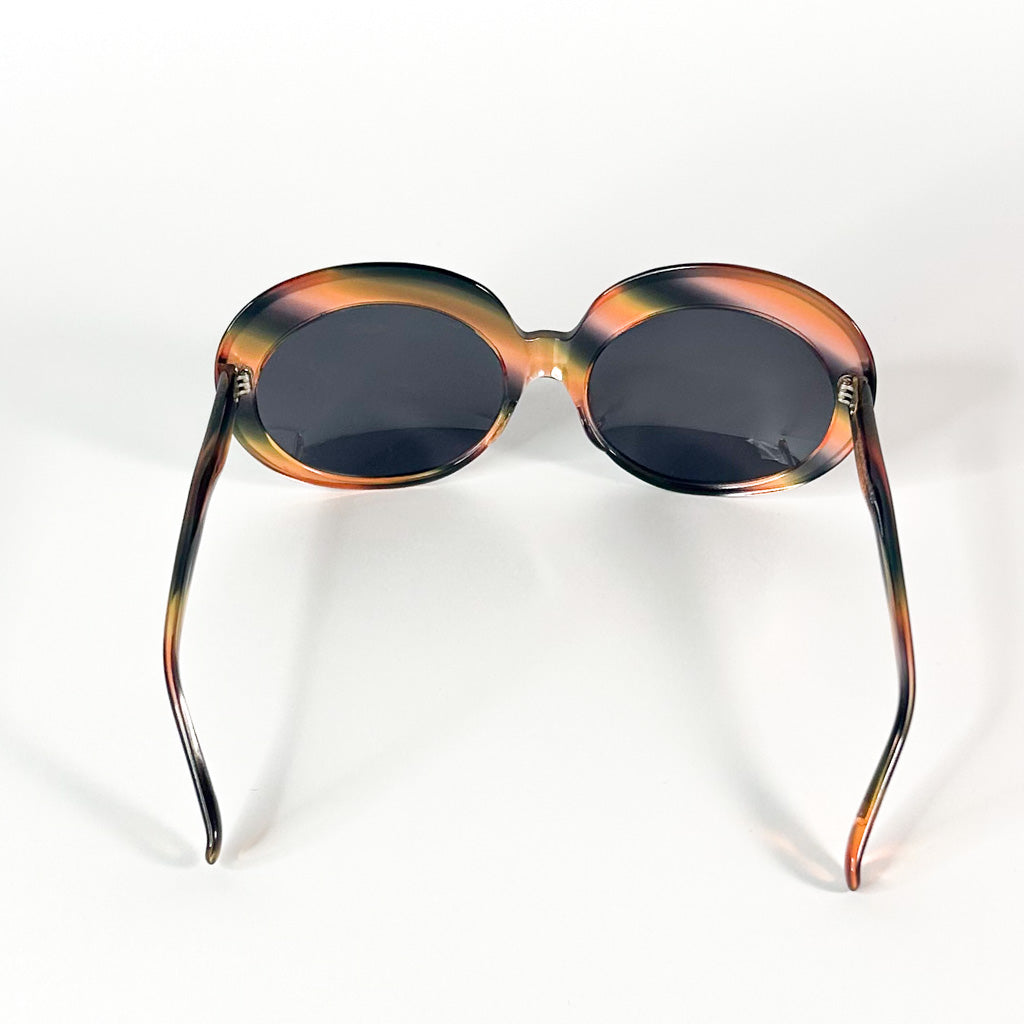 Vue arrière des lunettes Maison Salanson – forme enveloppante avec branches incurvées