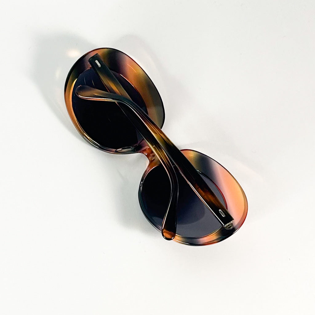 Lunettes de soleil Maison Salanson pliées – monture oversize en acétate marbré fait main en France
