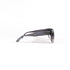 Lunettes Babil vintage profil droit, monture acétate granité, charnière dorée visible.