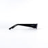  Profil 3/4 lunettes Chanel 3102 acétate noir, lettrage CHANEL argenté visible sur face avant de la branche